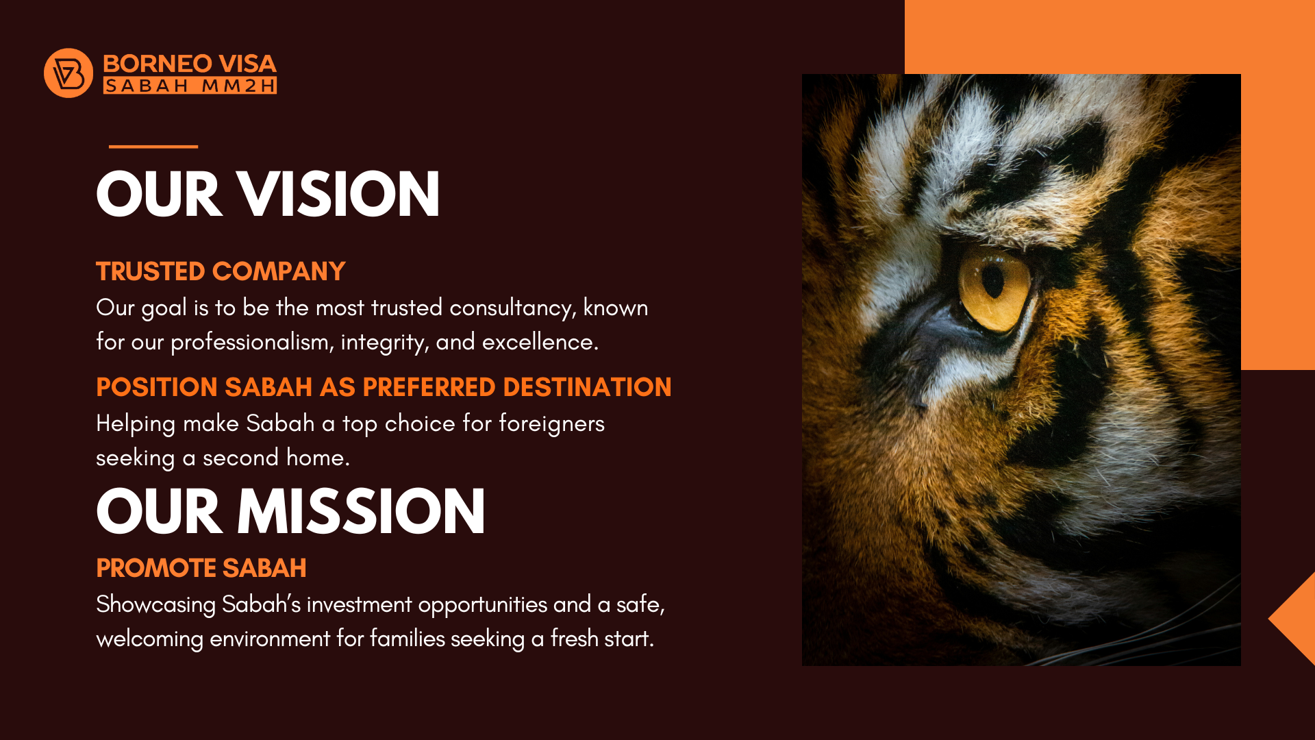 Borneo Visa Vision & Mission